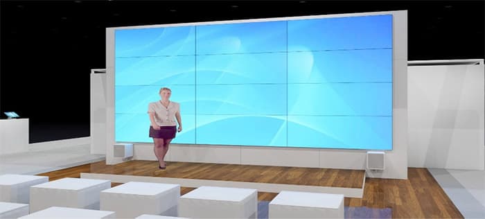 Video wall in Trade show