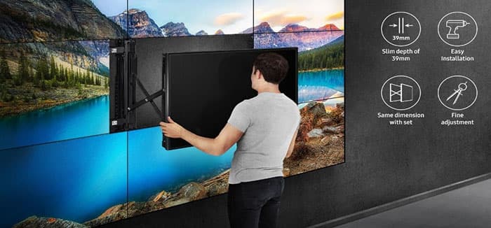 Video wall installation