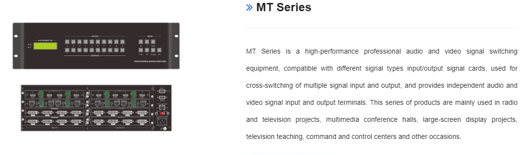 video signal switching equipment